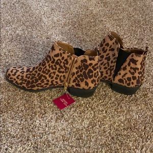 Leopard booties